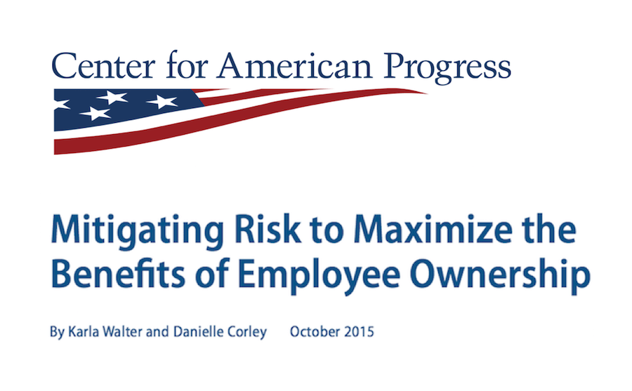 Center for American Progress Issues Report on Mitigating Risks of ESOPs 
